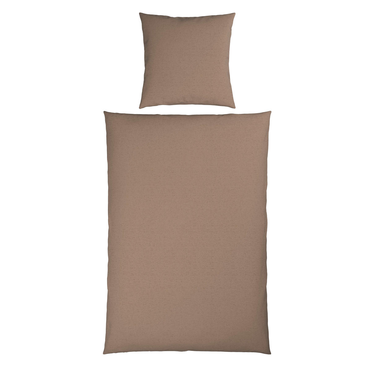 BETTWÄSCHE 155/220 cm  - Beigebraun, Textil (155/220cm) - Bio:Vio