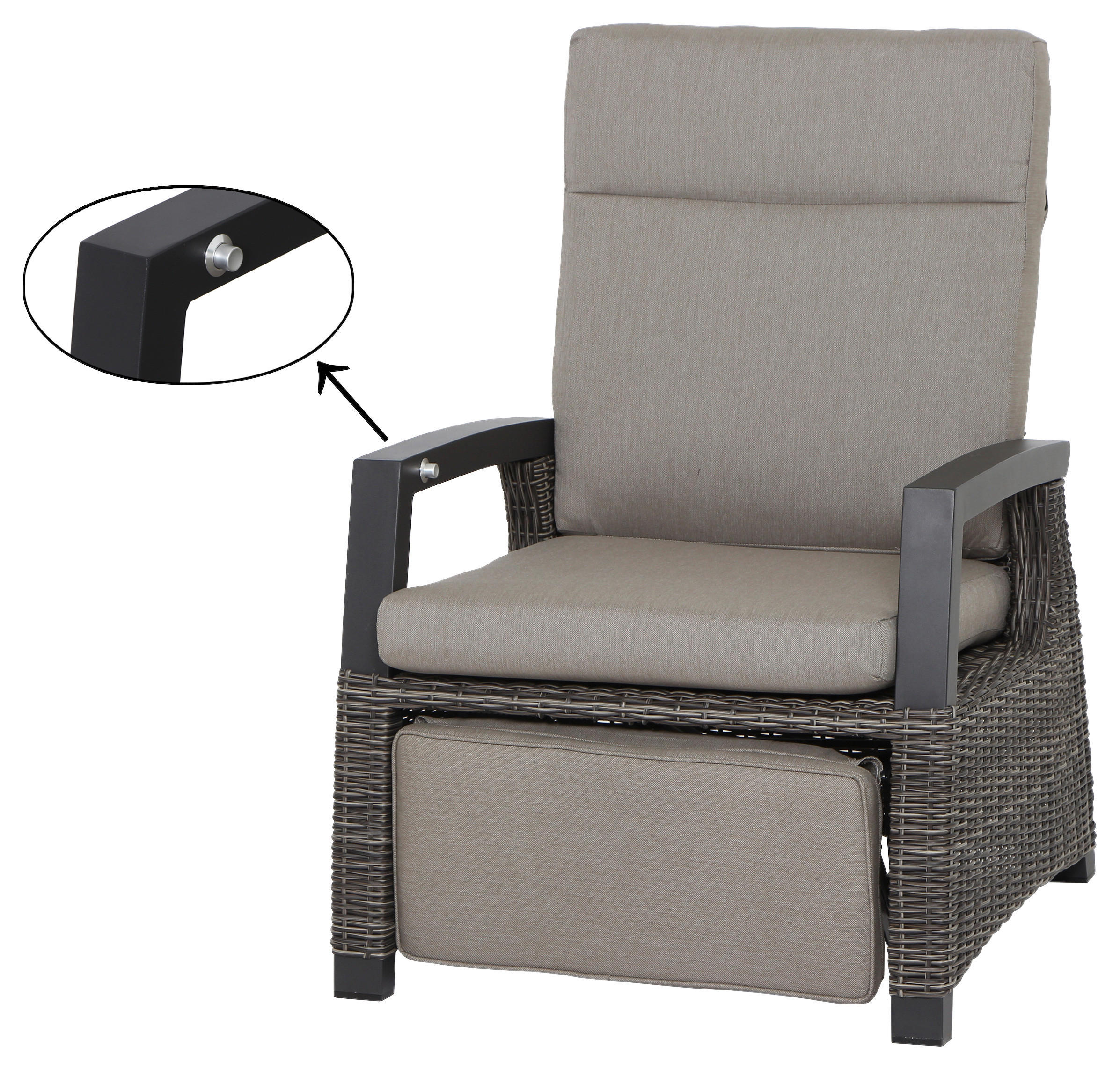 LOUNGEGARNITUR 4-teilig   72/103/160 cm Aluminium  - Basics, Keramik/Kunststoff (72/103/160cm) - Siena Garden