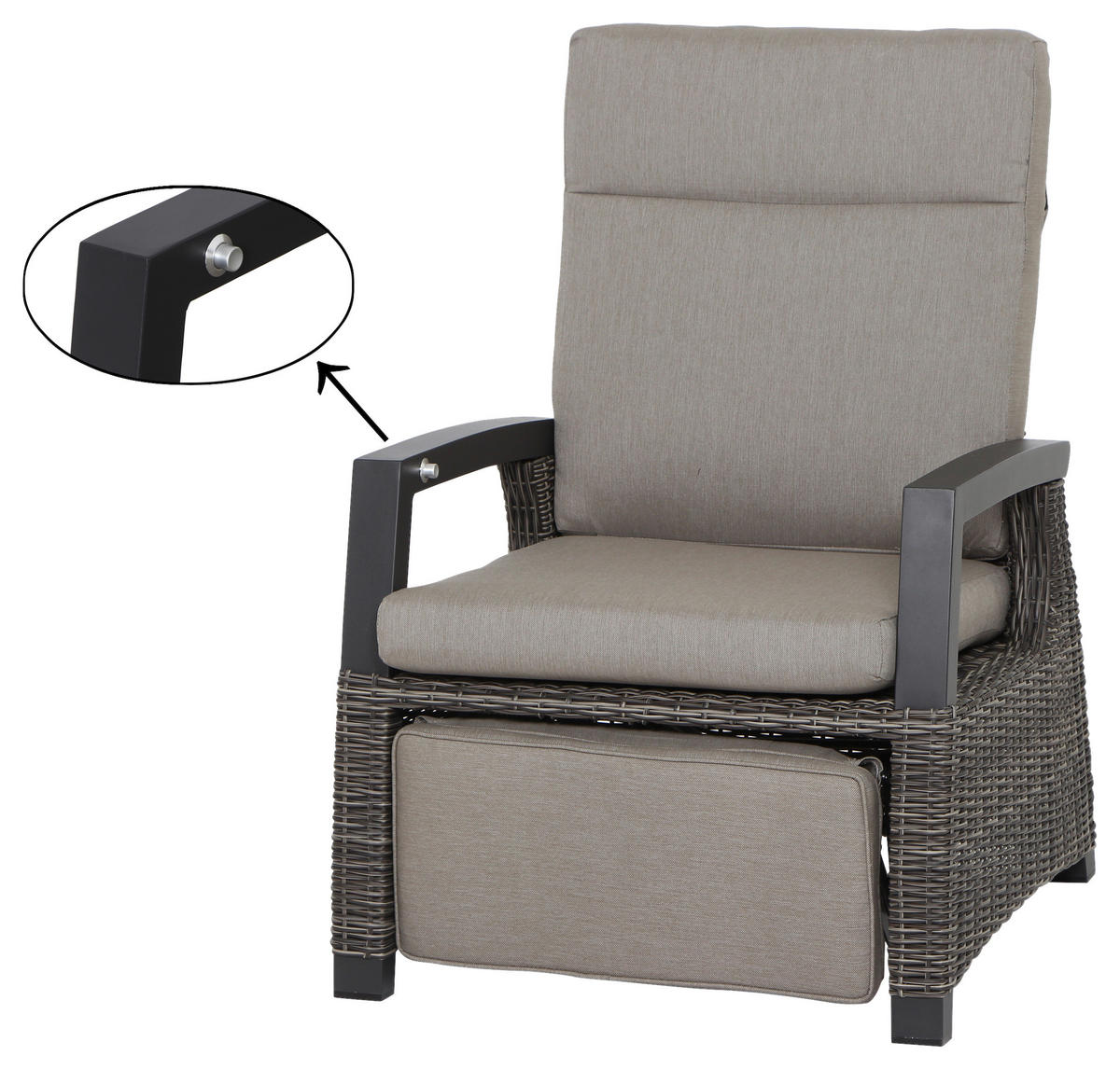 LOUNGEGARNITUR 4-teilig   72/103/160 cm Aluminium  - Basics, Keramik/Kunststoff (72/103/160cm) - Siena Garden