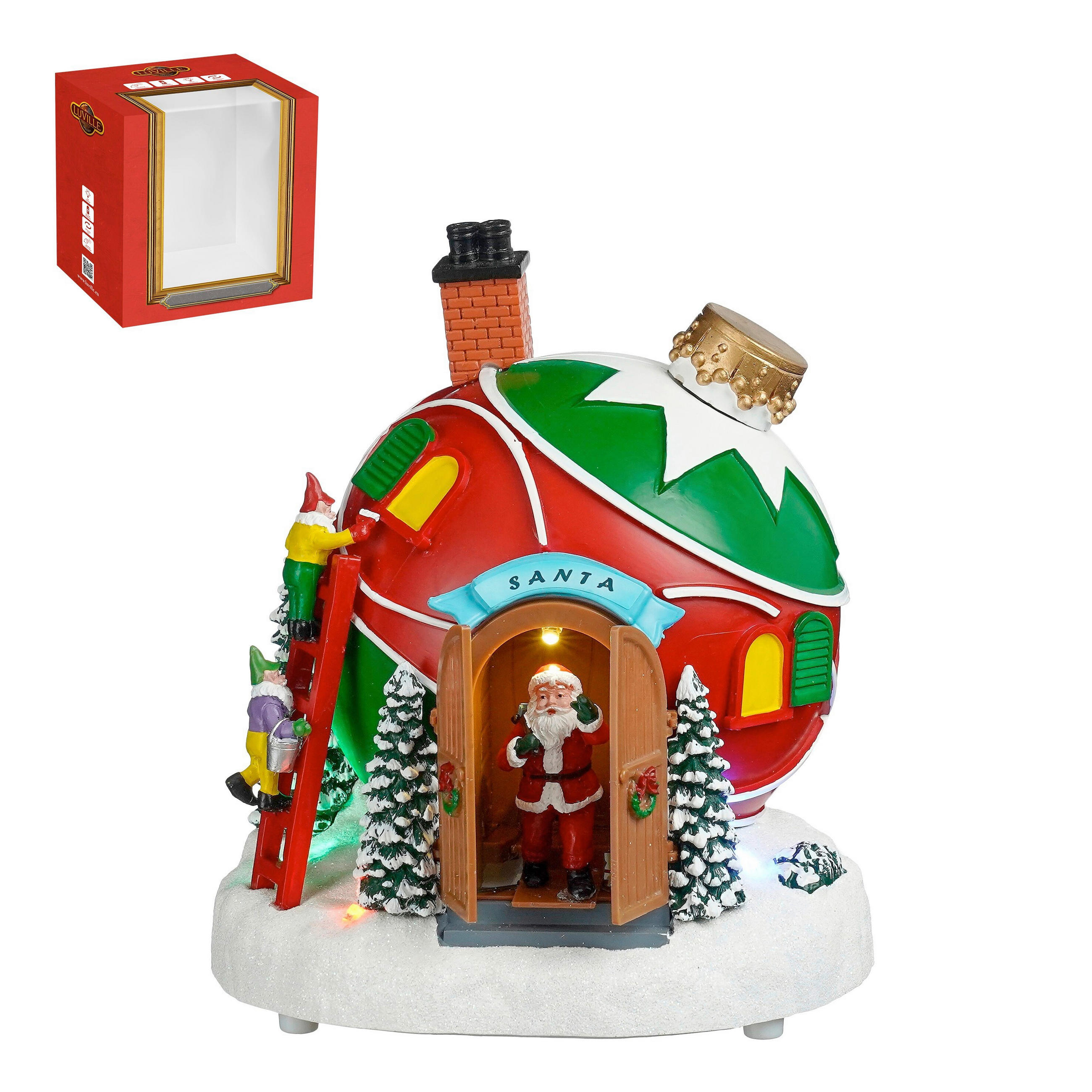 BOŽIĆNA FIGURA - višebojno, Basics, plastika (19.5/18/22cm)