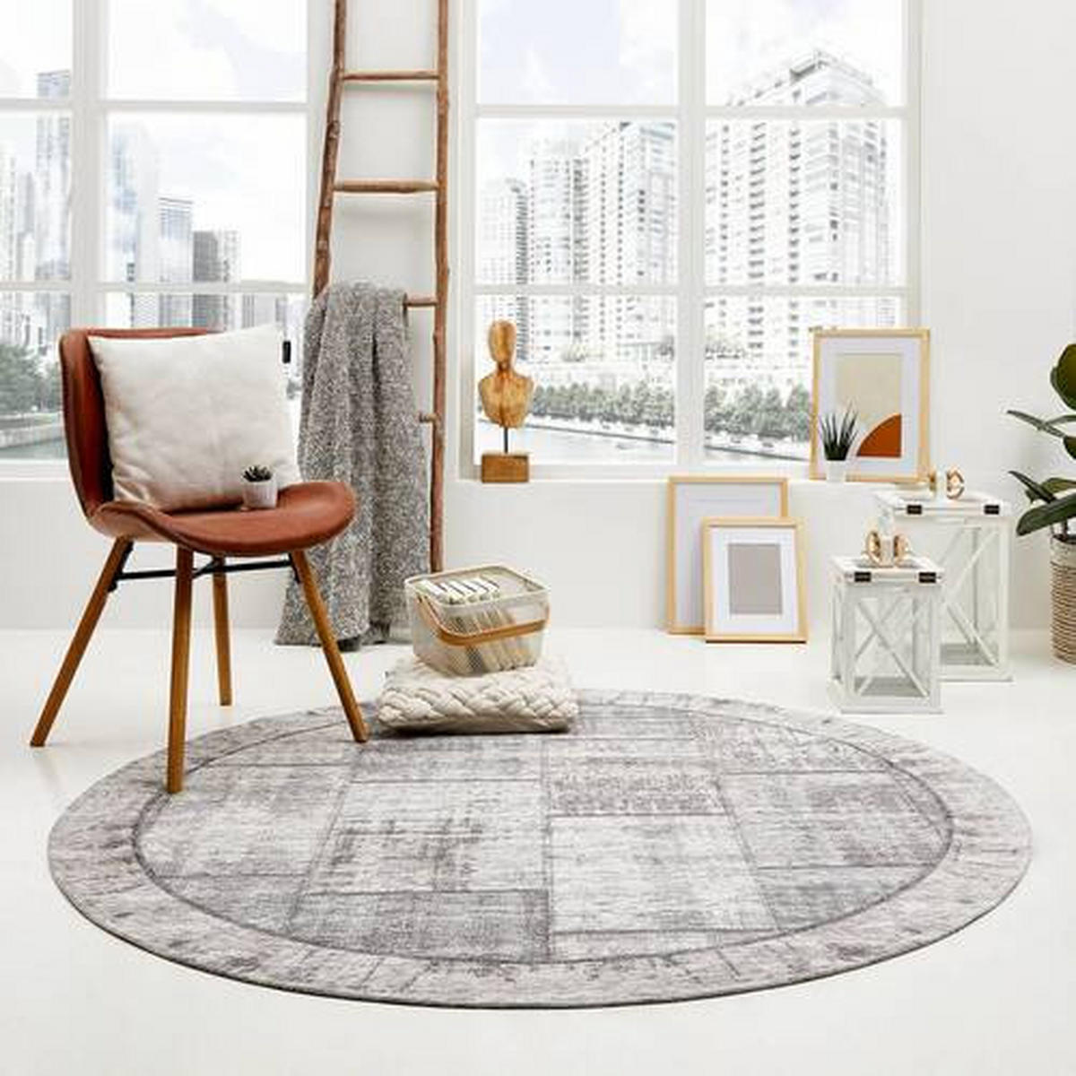 FLACHWEBETEPPICH 200 cm Grau  - Grau, Trend, Textil (200cm) - Novel