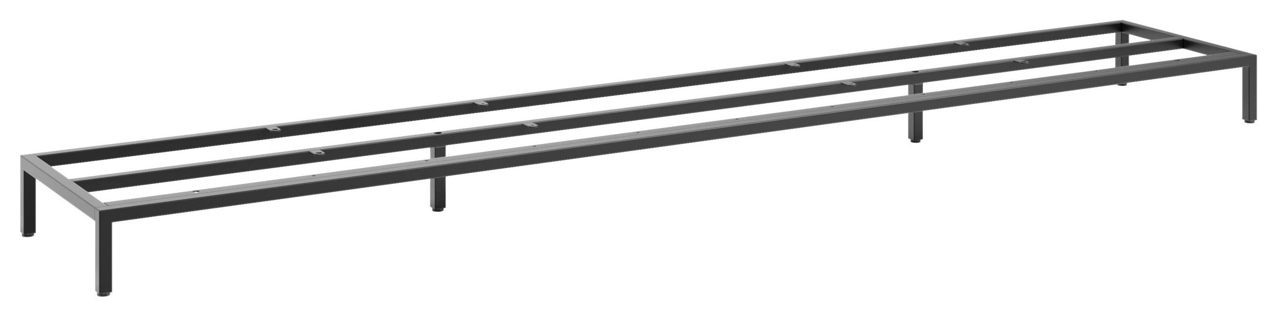 FUßGESTELL - Schwarz, Basics, Metall (224,6/13/39,5cm)