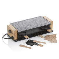RACLETTE-GRILL Bedretto  - Schwarz, Basics, Stein (49/20.5/12.5cm) - Kela