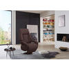 RELAXSESSEL Echtleder    - Chromfarben/Mokka, KONVENTIONELL, Leder/Metall (74/111/77cm) - Sit & More