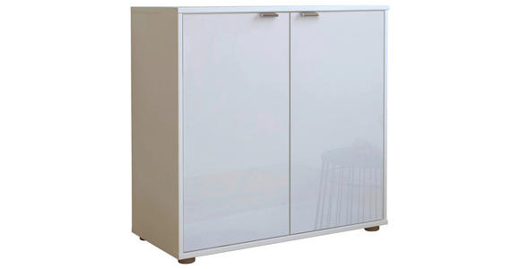 KOMMODE  in 80/70/43 cm  - Chromfarben/Schwarz, KONVENTIONELL, Glas/Holzwerkstoff (80/70/43cm) - Dieter Knoll