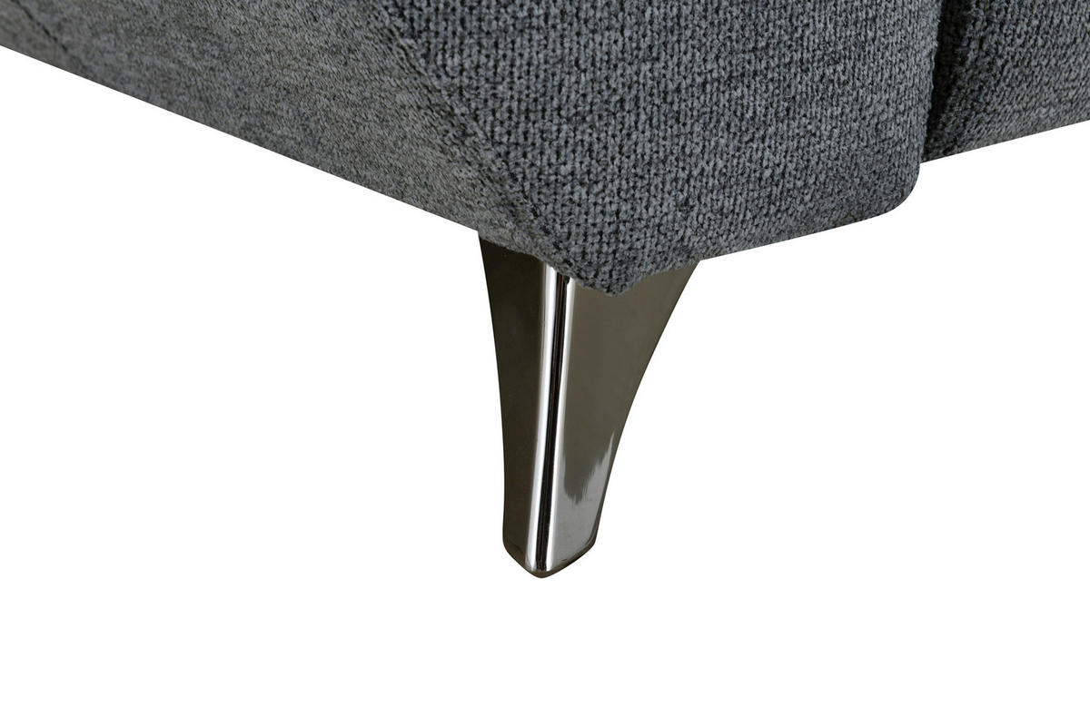 SEDEŽNA GARNITURA, struktura svetlo modra  - srebrne barve/svetlo modra, Design, tekstil (269/167cm) - Xora