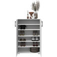 SCHUHSCHRANK  in 70/106/33,4 cm  - Alufarben/Weiß, KONVENTIONELL, Holzwerkstoff/Kunststoff (70/106/33,4cm) - Xora
