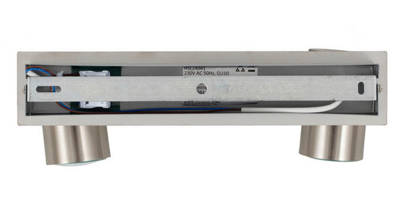 DECKENLEUCHTE 36/12/6 cm  - Nickelfarben, Trend, Metall (36/12/6cm) - Novel