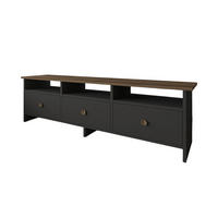 LOWBOARD Oslo TV-Ständer  in 150/47/36 cm  - Anthrazit/Nussbaumfarben, Design, Holzwerkstoff (150/47/36cm) - Livetastic