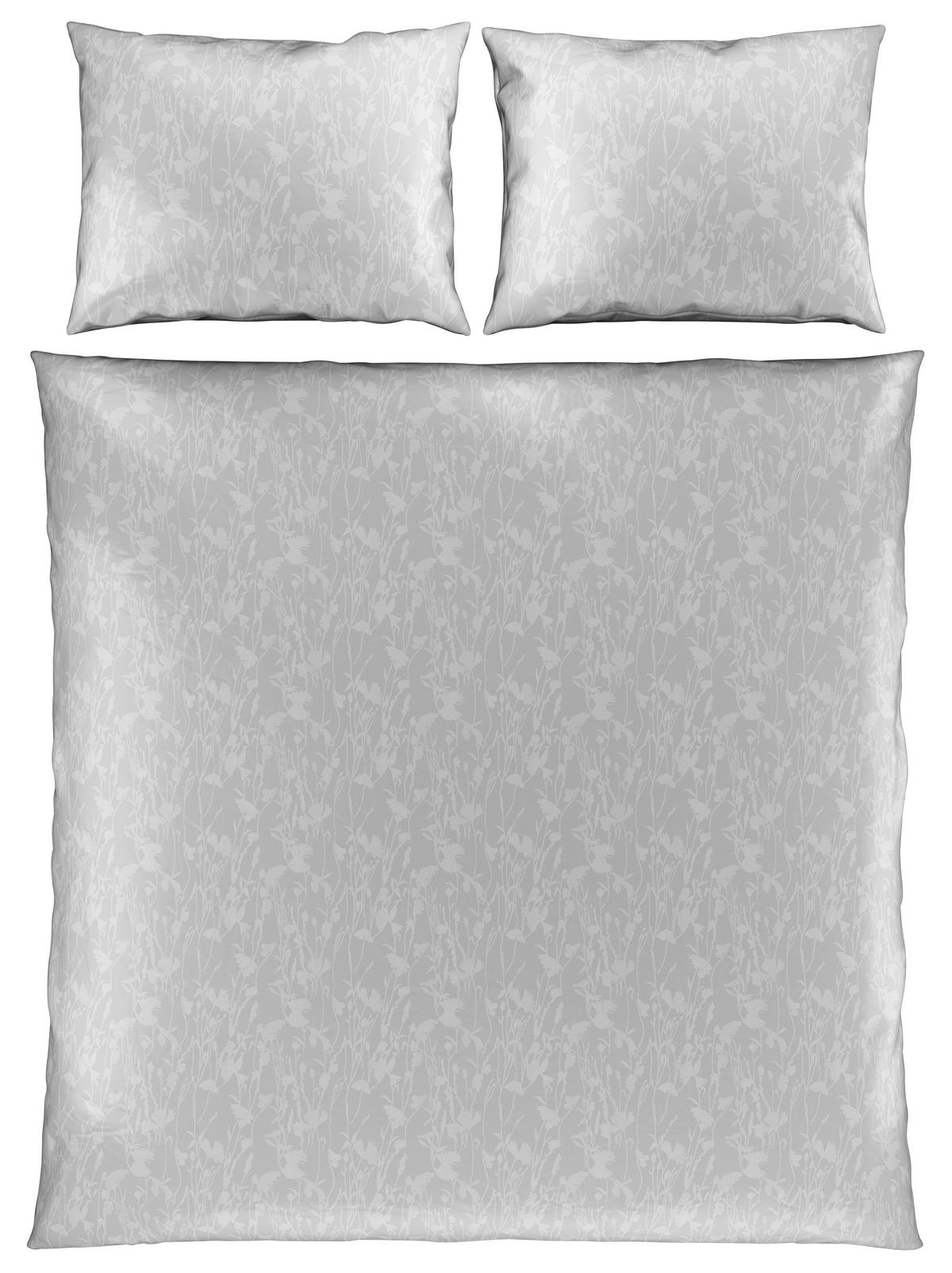 BETTWÄSCHESET Satin 200/210 cm  65 cm/100 cm  - Weiss, Konventionell, Textil (200/210cm) - Novel