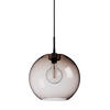 HÄNGELEUCHTE Gloria 26/23,5 cm   - Dunkelbraun/Schwarz, KONVENTIONELL, Glas/Metall (26/23,5cm) - Belid