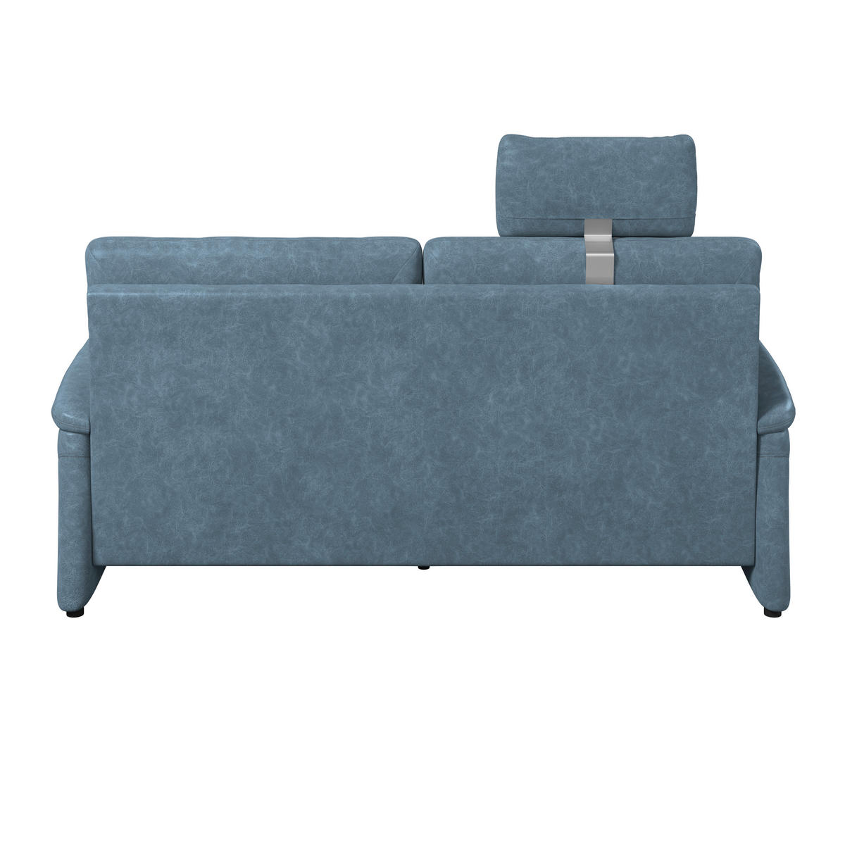 3,5-SITZER - Blaugrau/Schwarz, Konventionell, Kunststoff/Textil (205/98/91cm) - Elegando