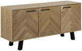 ANRICHTE geölt  - Eichefarben/Schwarz, KONVENTIONELL, Holzwerkstoff (150/71/40cm) - MID.YOU