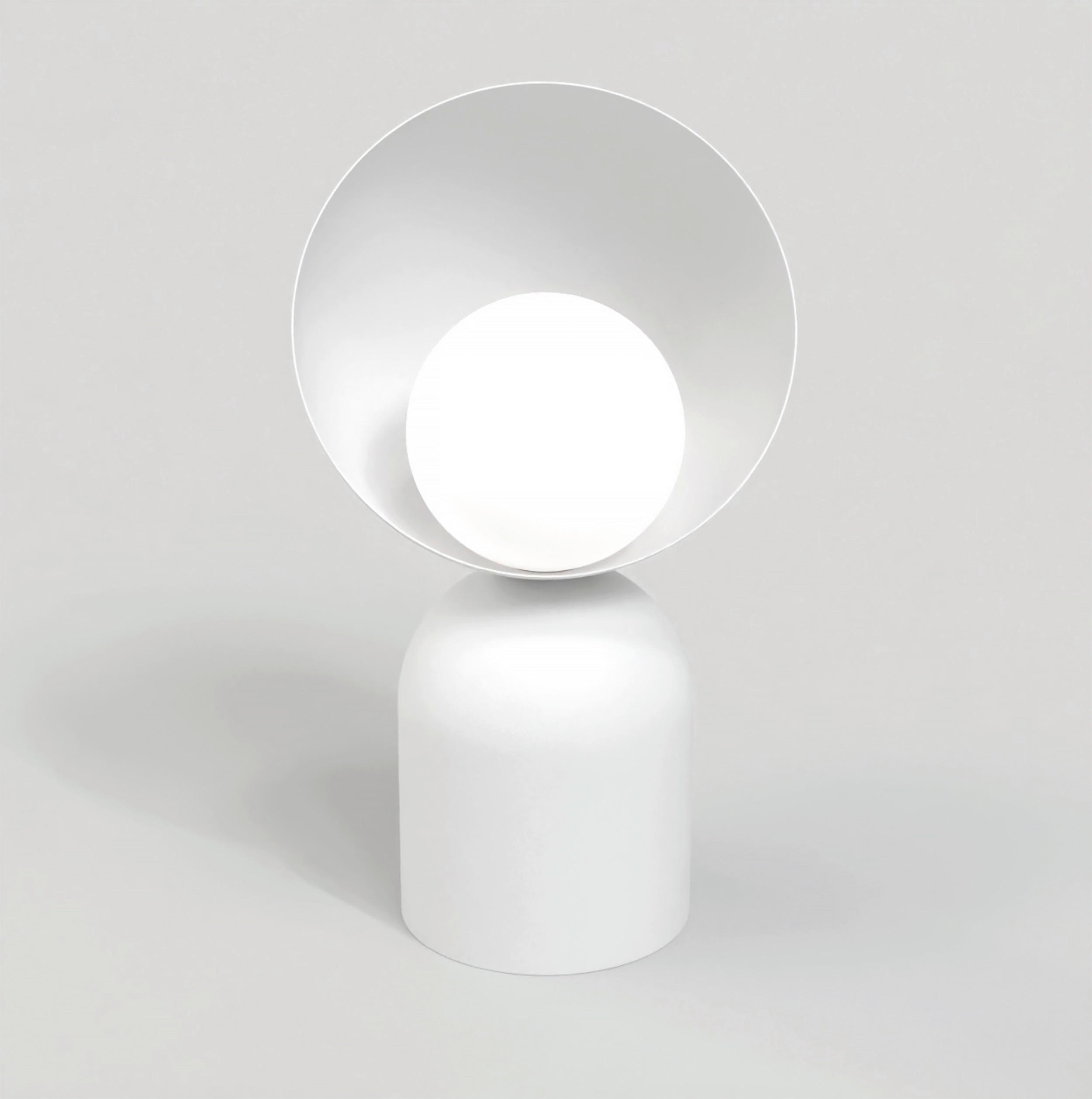 TISCHLEUCHTE 18/18/31 cm  - Weiß, KONVENTIONELL, Glas/Metall (18/18/31cm)