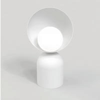 TISCHLEUCHTE 18/18/31 cm  - Weiß, KONVENTIONELL, Glas/Metall (18/18/31cm)