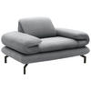 SESSEL Webstoff Silberfarben    - Silberfarben/Schwarz, Design, Textil/Metall (139 (197)/83 (110)/98cm) - LOOKS by W.Joop