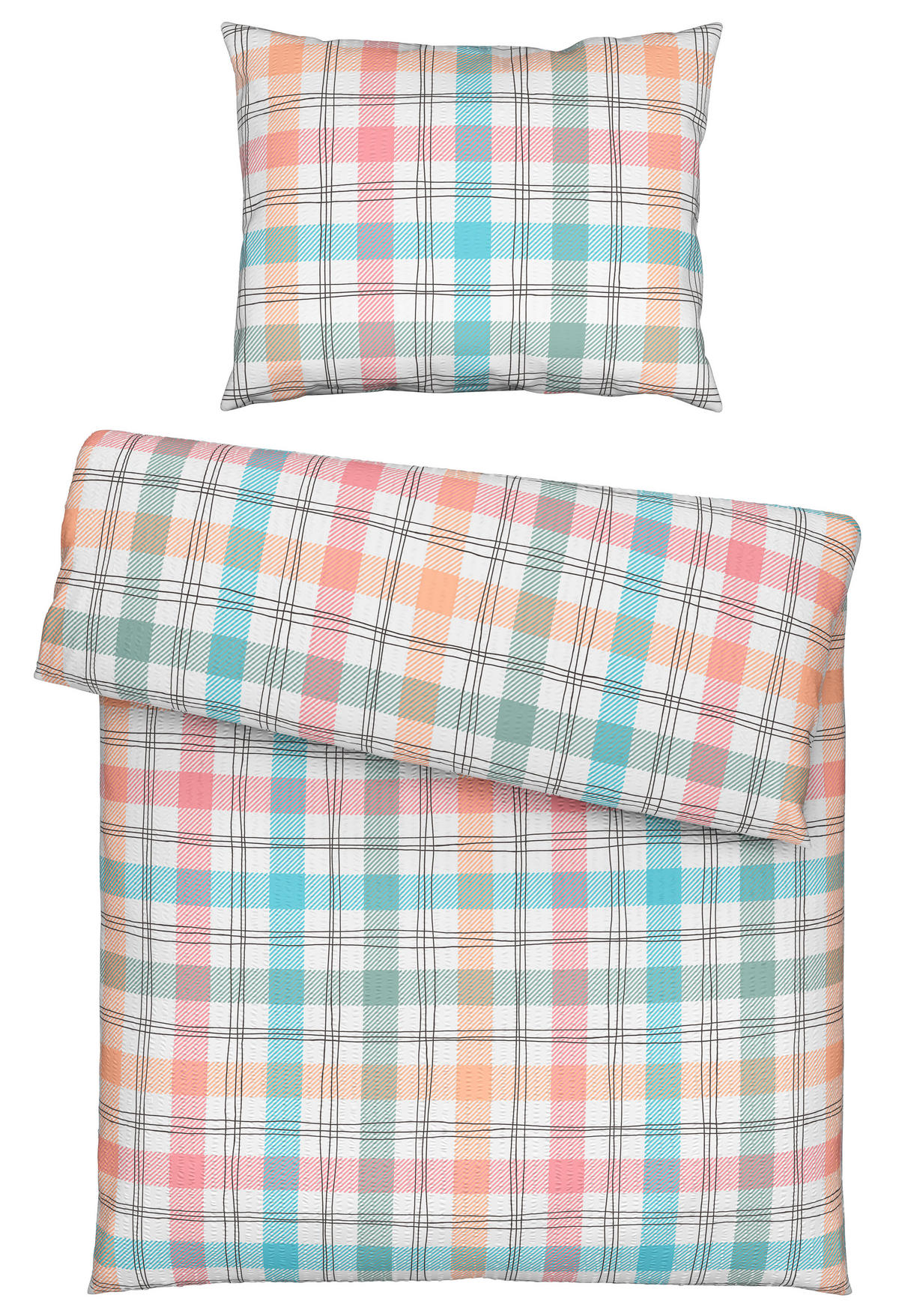 KREPOVÉ OBLIEČKY, seersucker, viacfarebná, 140/200 cm - viacfarebná, Konventionell, textil (140/200cm) - Esposa