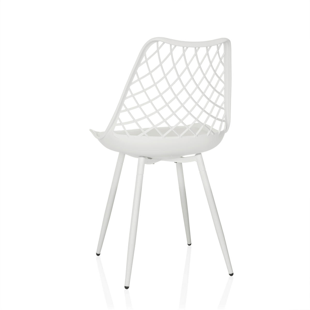 GARTENSTUHL Weiß  - Weiß, MODERN, Kunststoff/Metall (48/83/57cm) - MID.YOU