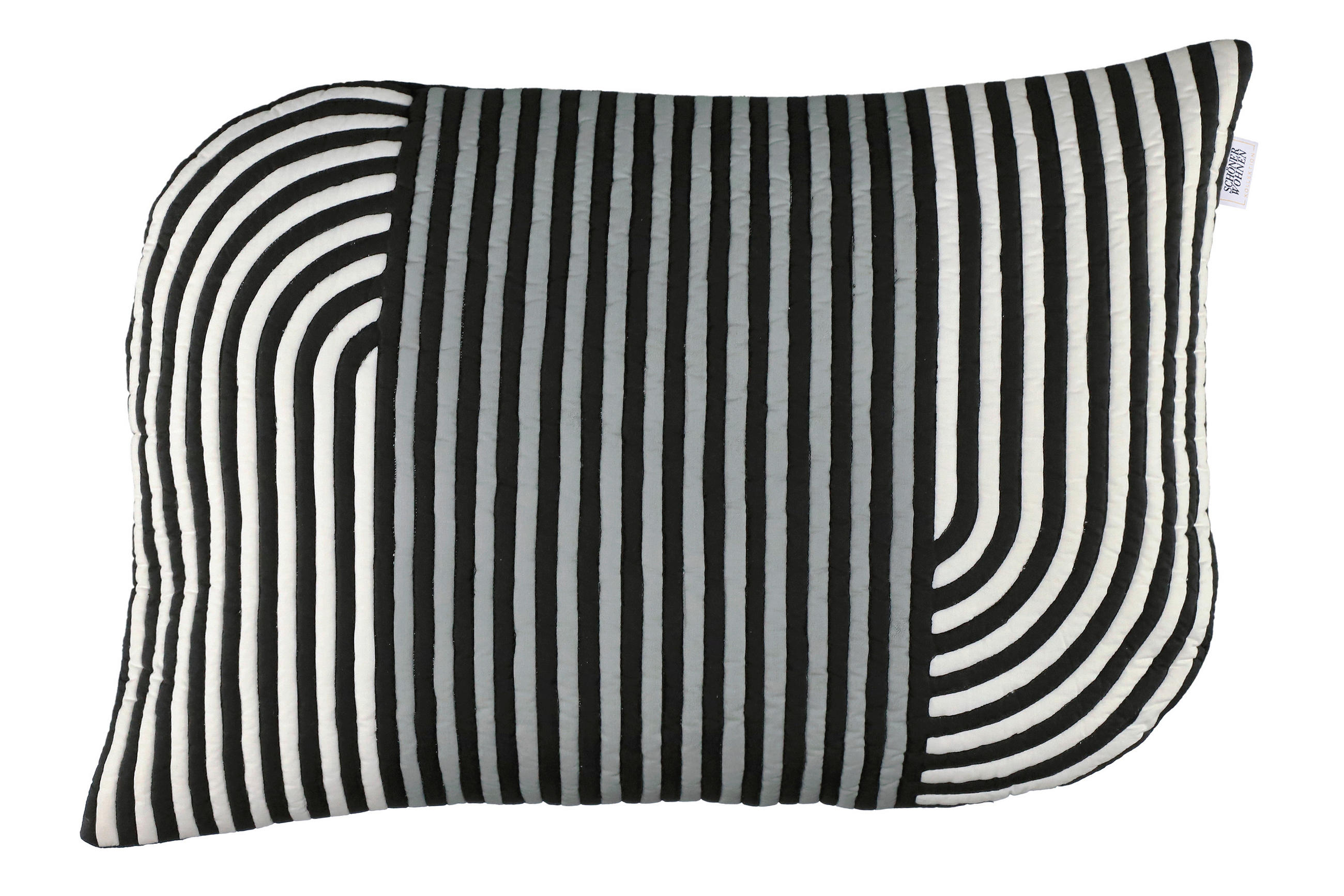 KISSENHÜLLE SW-ARCS 40/60 cm  - Anthrazit/Schwarz, Design, Textil (40/60cm) - Schöner Wohnen