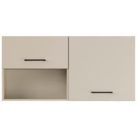 KÜCHENOBERSCHRANK 120/57,9/35,6 cm  in Hellgrau  - Hellgrau/Schwarz, Basics, Holzwerkstoff/Metall (120/57,9/35,6cm) - Impuls