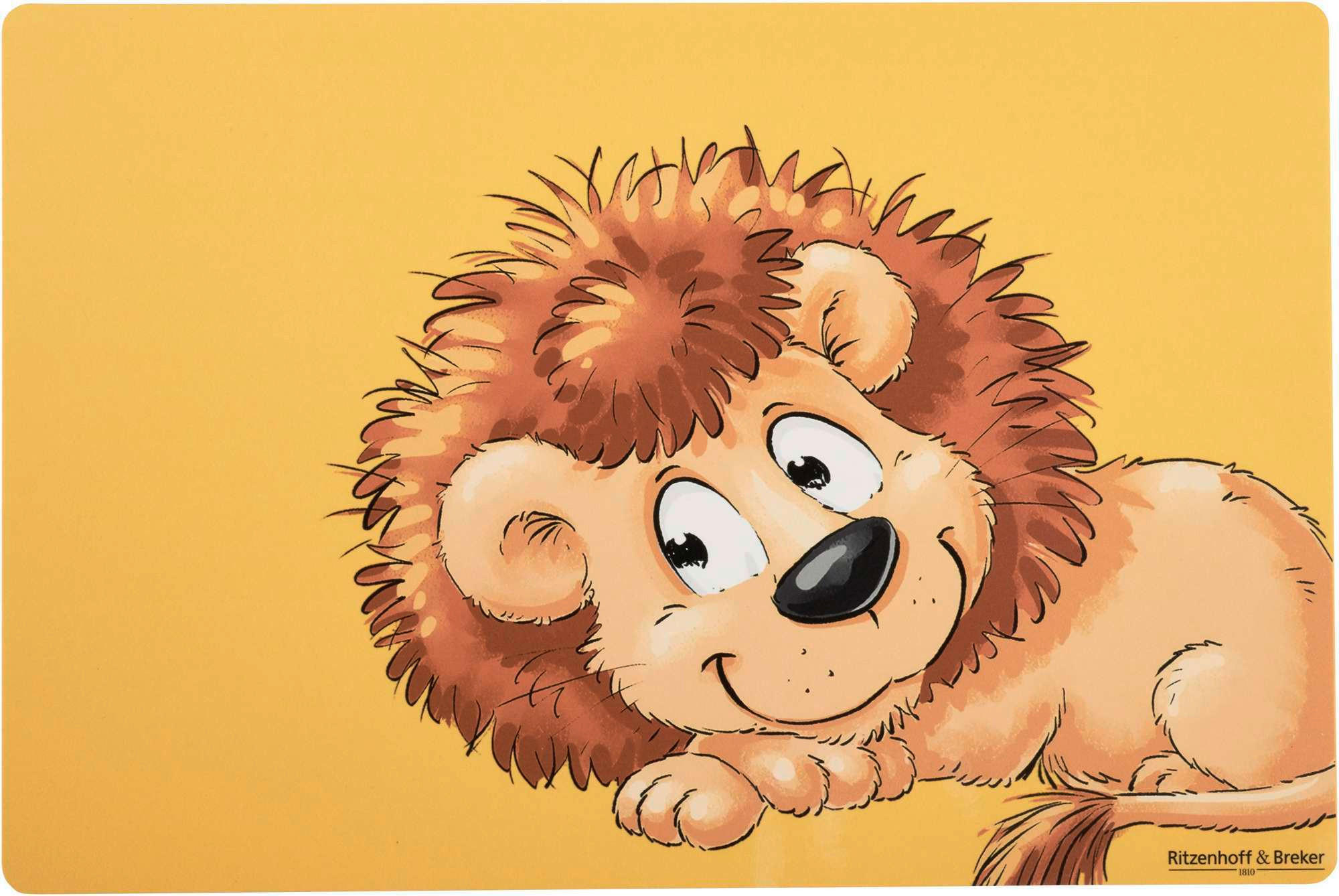 TISCHSET Happy Zoo Kunststoff Gelb, Orange  - Gelb/Orange, KONVENTIONELL, Kunststoff (45/30/0,1cm) - Ritzenhoff Breker