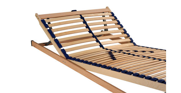 LATTENROST 90/200 cm Kopfteil, Fußteil, Mittelzone verstellbar, Birke  - Birkefarben/Buchefarben, Basics, Holz/Kunststoff (90/200cm) - Sleeptex