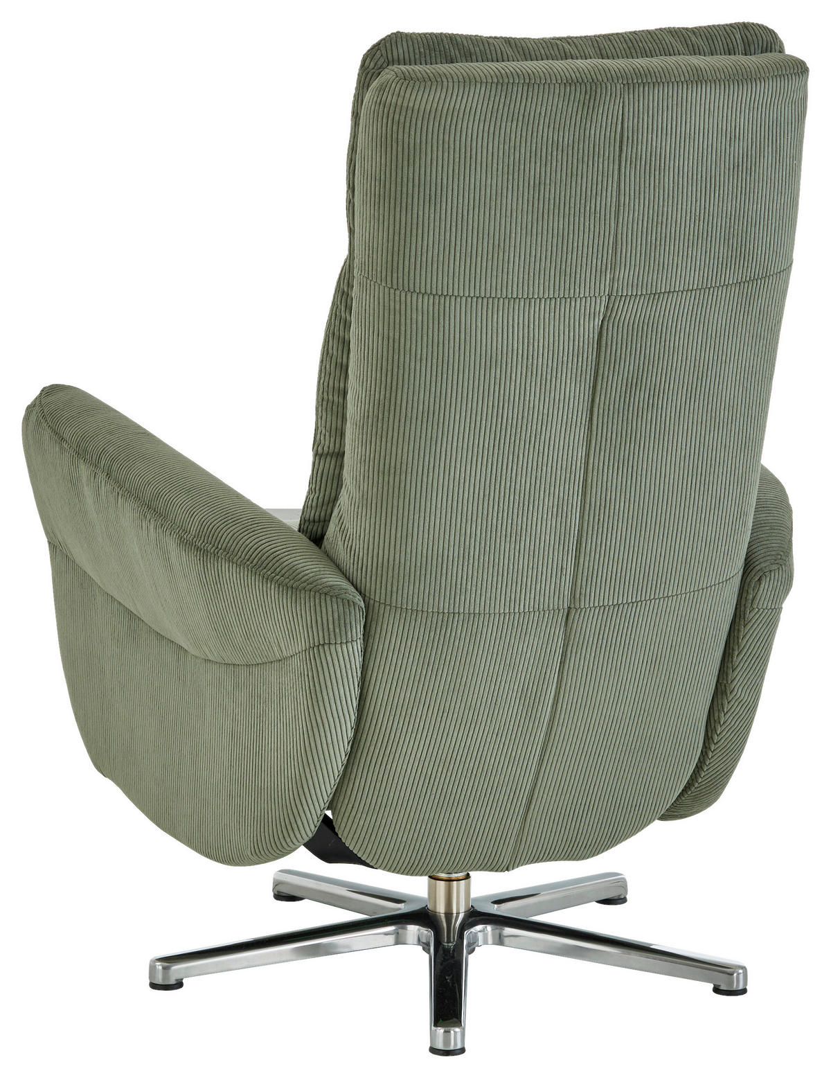 RELAXSESSEL in Textil Dunkelgrün  - Chromfarben/Dunkelgrün, Design, Textil/Metall (78/113/83cm) - Beldomo Speed