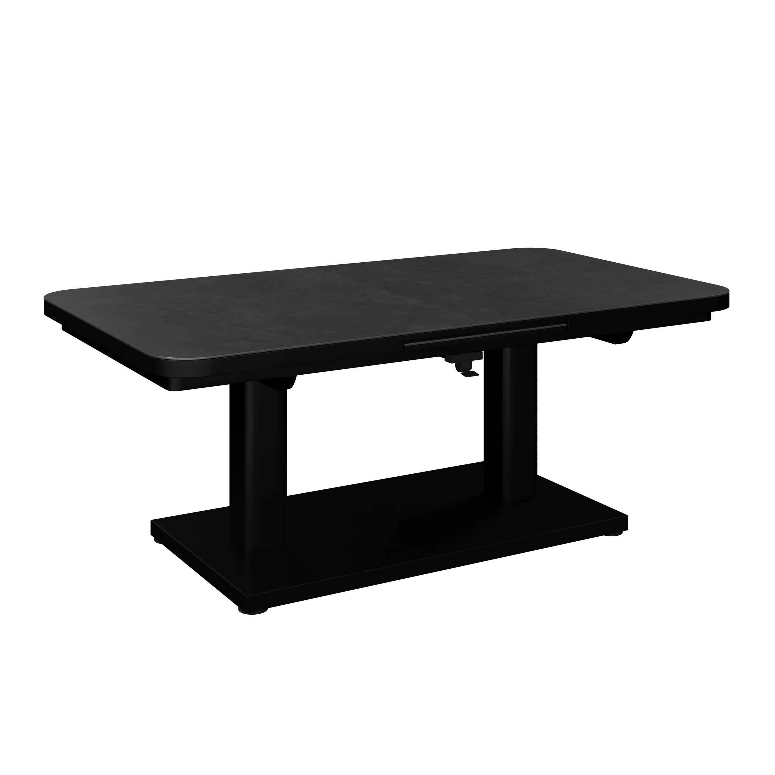GARTENTISCH 140-180/80/53-76 cm  - Anthrazit, Design, Stein/Metall (140-180/80/53-76cm) - Amatio Pro