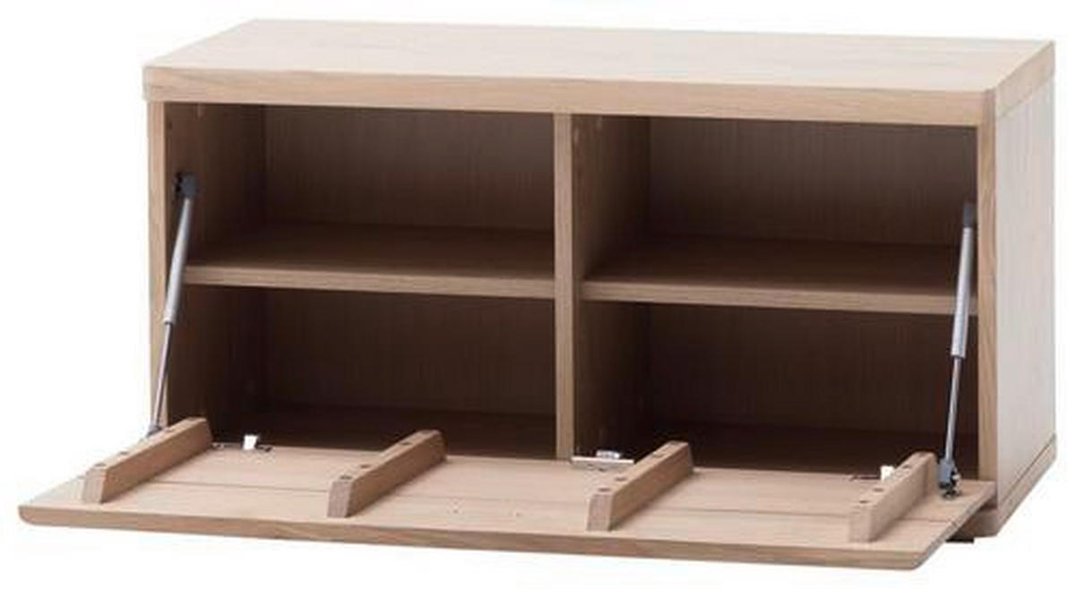 GARDEROBENBANK 90/47/37 cm  - Eichefarben/Schwarz, Natur, Holz/Holzwerkstoff (90/47/37cm) - Linea Natura