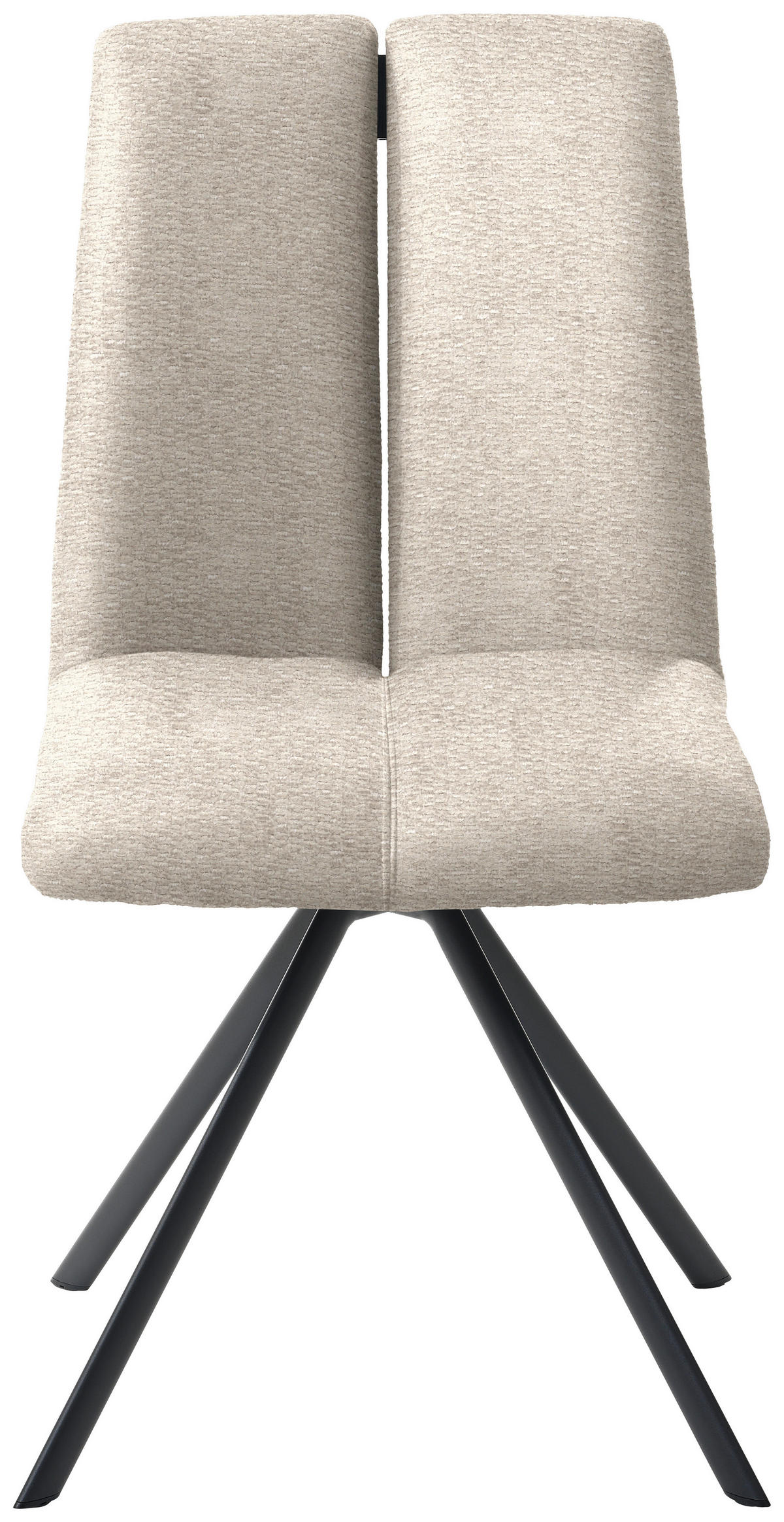 STUHL  Stoffauswahl Webstoff  - Sandfarben/Anthrazit, Design, Textil/Metall (50/92/64cm) - Venjakob