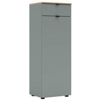 KOMMODE , 45/127/38 cm, 1 Schublade(n)  - Schilfgrün/Schwarz, KONVENTIONELL, Holzwerkstoff/Metall (45/127/38cm) - Voleo