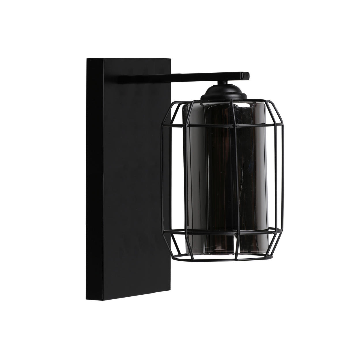 WANDLEUCHTE Jonera 25/15/25 cm   - Schwarz, KONVENTIONELL, Metall (25/15/25cm)