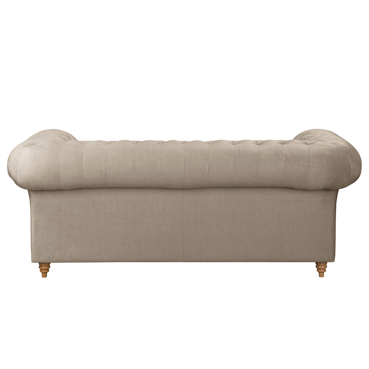 SCHLAFSOFA Mikrofaser Taupe Armteil links, Armteil rechts  - Taupe/Braun, Design, Holz/Textil (190/74/91cm) - P & B