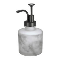 SEIFENSPENDER Marmor  - Anthrazit, Trend, Glas (8,4/8,4/12,6cm) - Kleine Wolke