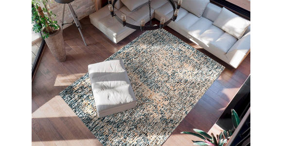 FLACHWEBETEPPICH 80/150 cm Blau, Beige  - Blau/Beige, Basics, Textil (80/150cm) - Novel