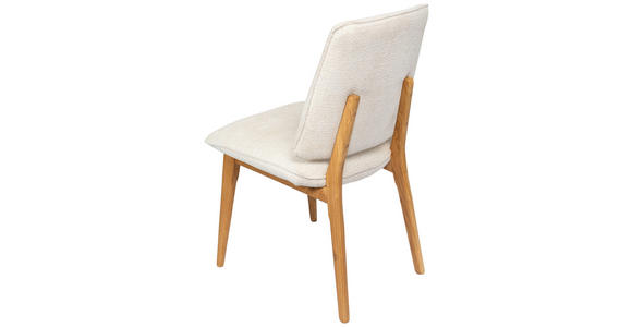 STUHL  Stoffauswahl Webstoff  - Eichefarben/Beige, MODERN, Holz/Textil (48/89,5/60cm) - Carryhome