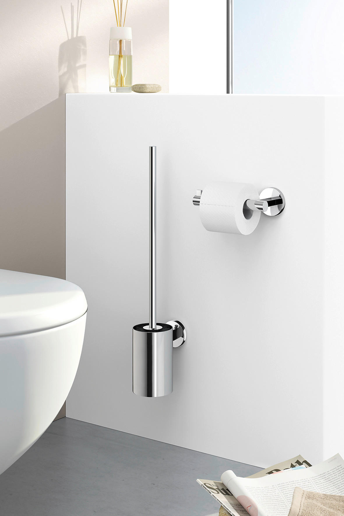 WC-BÜRSTE - Edelstahlfarben, Basics, Kunststoff/Metall (9/54/13cm) - Zack