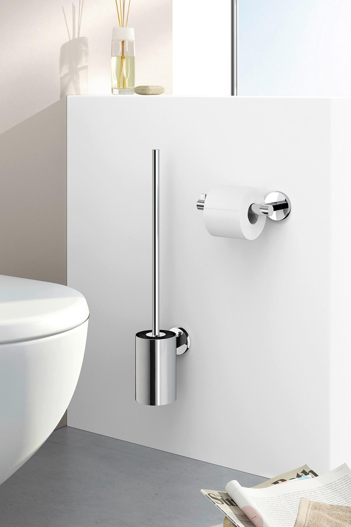 WC-BÜRSTE - Edelstahlfarben, Basics, Kunststoff/Metall (9/54/13cm) - Zack
