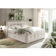 BOXSPRINGBETT 180/200 cm  in Creme  - Creme/Schwarz, Basics, Holzwerkstoff/Kunststoff (180/200cm) - Esposa