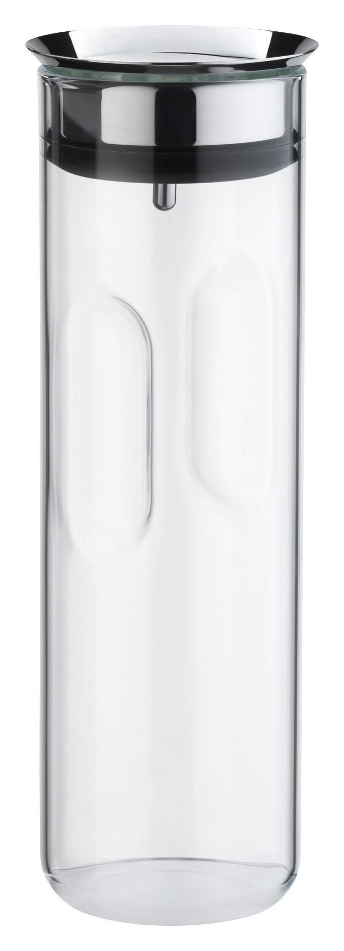 WASSERKARAFFE 1,25 L    - Klar/Edelstahlfarben, Basics, Glas/Kunststoff (1,25l) - WMF