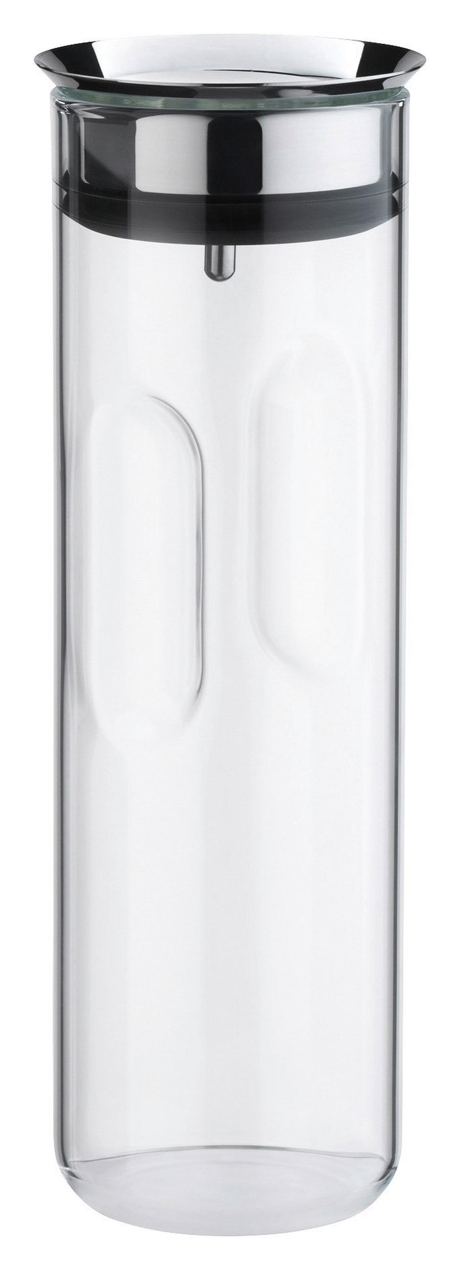 KARAF ZA VODU     1,25 l    - prozirna/boja nerđajućeg čelika, Dizajnerski, staklo/metal (1,25l) - WMF