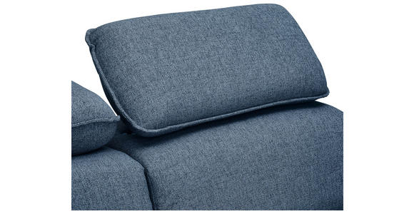 ECKSOFA Blau Flachgewebe - Blau/Schwarz, MODERN, Kunststoff/Textil (182/237cm) - Carryhome
