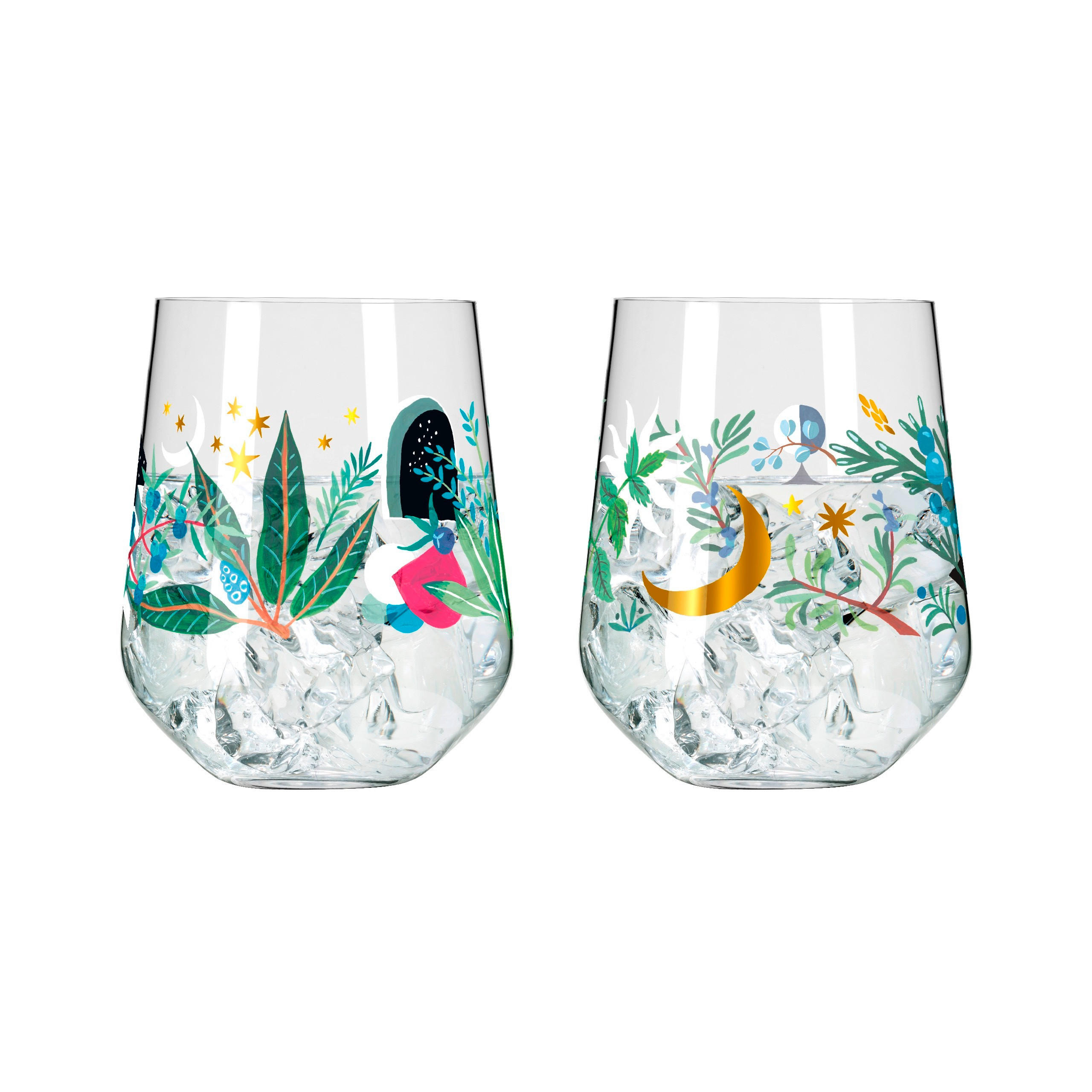 GINGLAS 710 ml 2-teilig  - Multicolor, LIFESTYLE, Glas (10,2/10,2/12,4cm) - Ritzenhoff