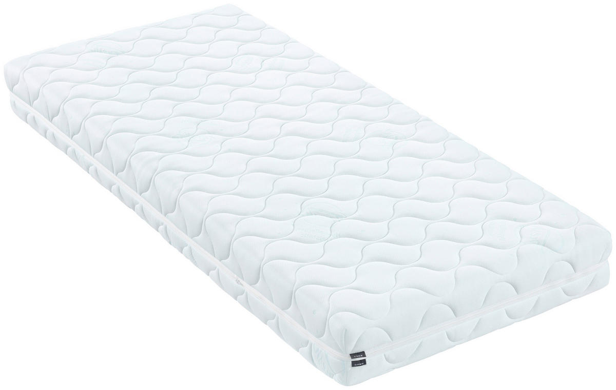 PARTNERSKÁ MATRACE, 90/200 cm - bílá, Basics, textil (90/200cm) - Sleeptex