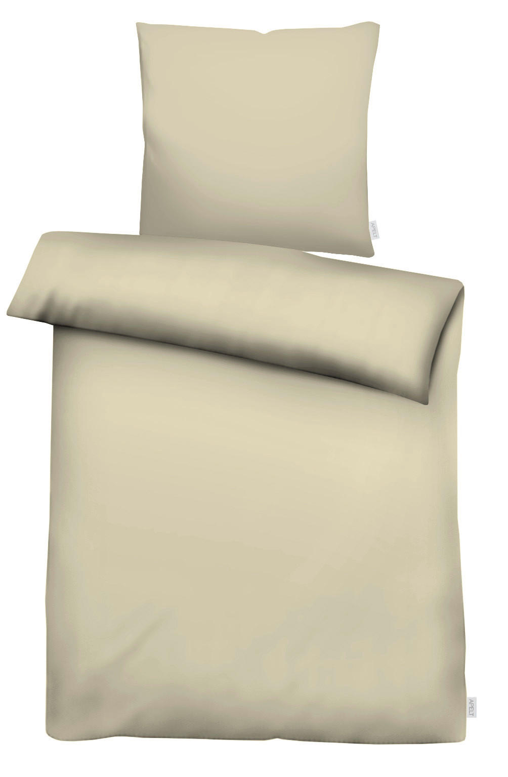 BETTWÄSCHE Annie Satin 155/220 cm  - Beigebraun, Basics, Textil (155/220cm) - Apelt
