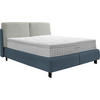BOXSPRINGBETT 180/200 cm  in Blau, Hellgrau  - Blau/Hellgrau, Design, Textil/Metall (180/200cm) - Johann Jakob