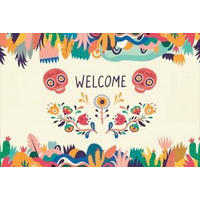 FUßMATTE 40/60 cm Volta Mexico Welcome  - Multicolor, Trend, Kunststoff/Textil (40/60cm) - Esposa