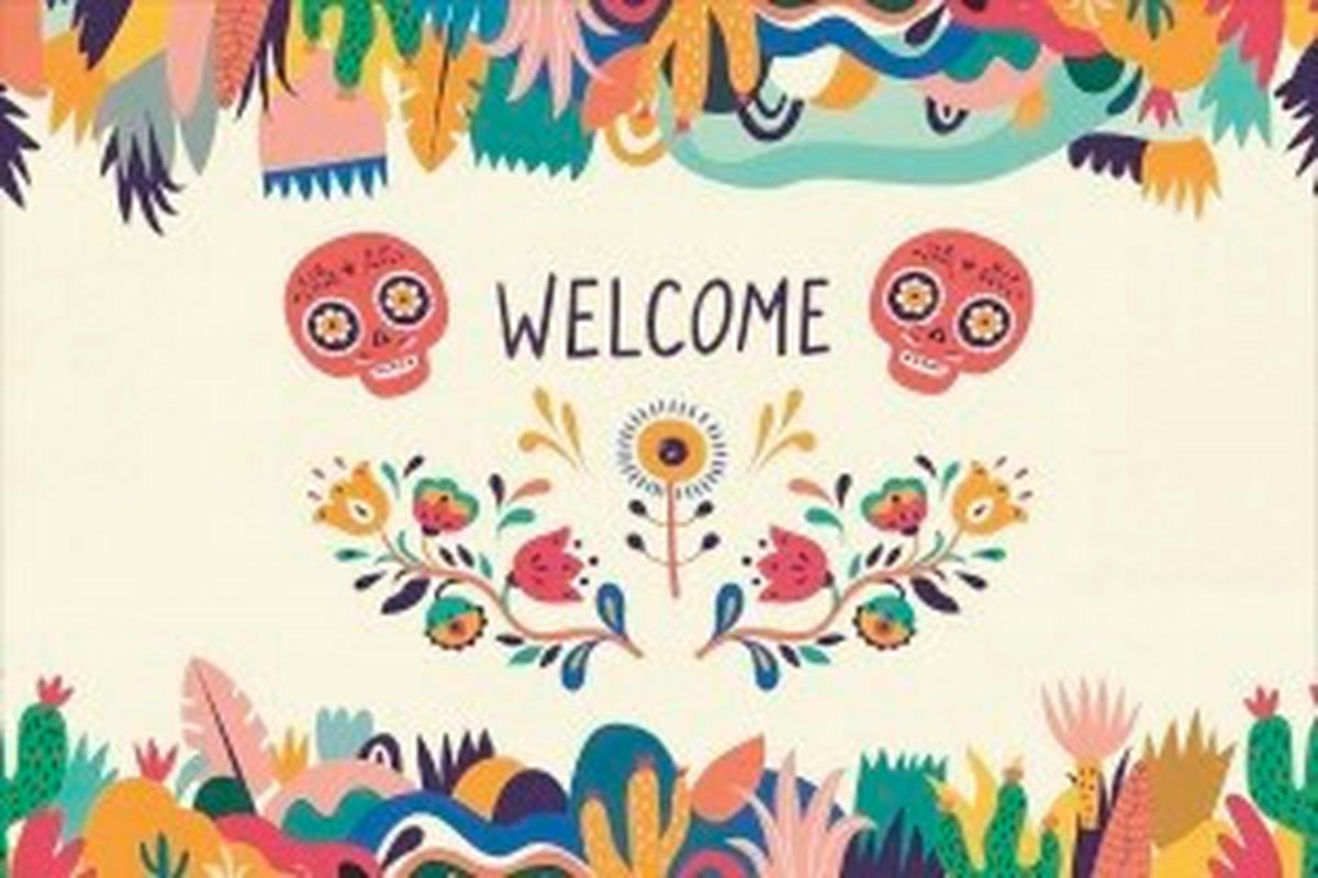 FUßMATTE 40/60 cm Volta Mexico Welcome  - Multicolor, Trend, Kunststoff/Textil (40/60cm) - Esposa