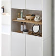 HOCHSCHRANK 61,6/182,8/32,2 cm  - Eichefarben/Weiß, KONVENTIONELL, Holzwerkstoff (61,6/182,8/32,2cm) - Xora