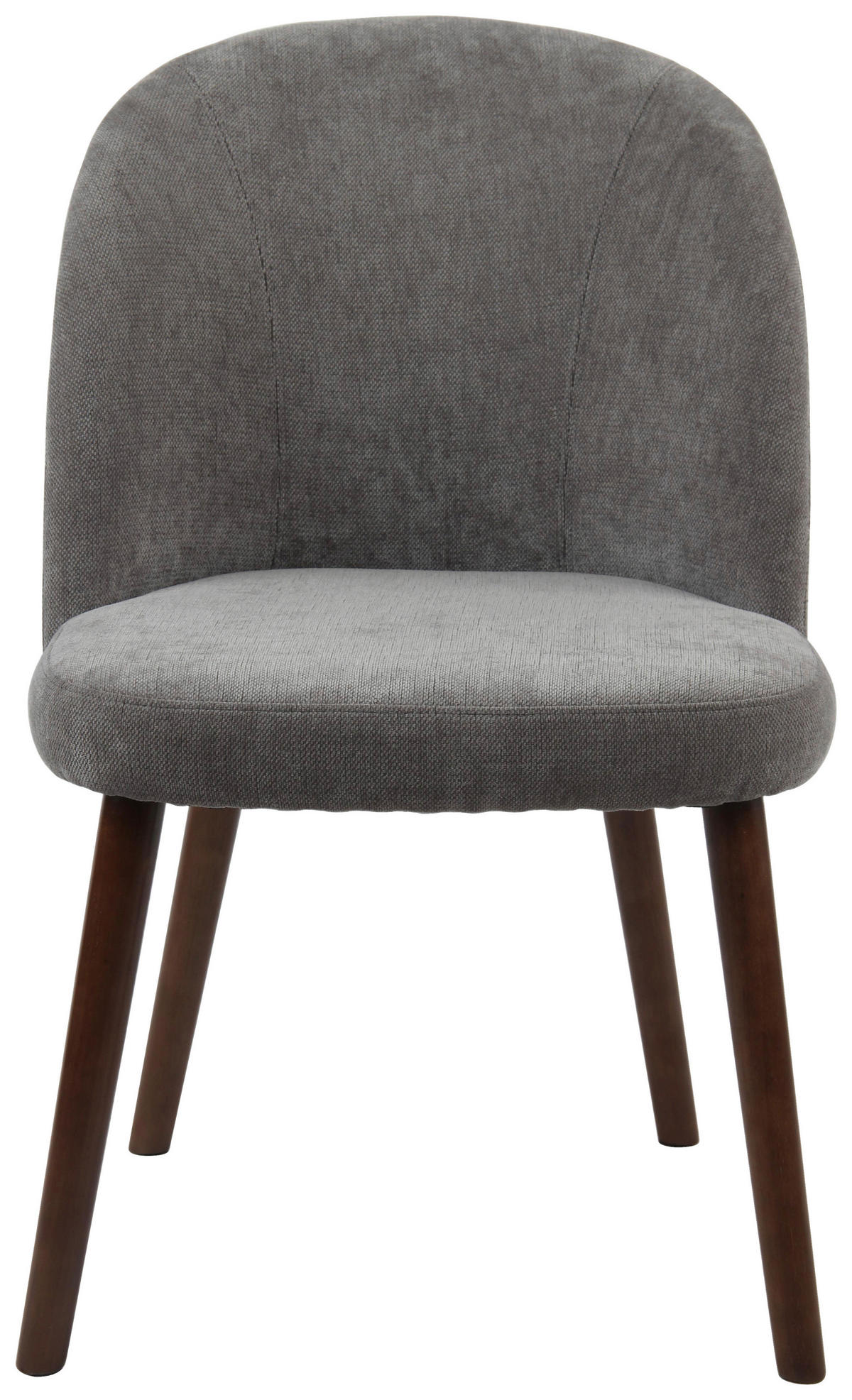STOLICA  siva  drvo, metal, tekstil      - siva/boje hrasta, Moderno, drvo/metal (53/87/58cm) - Livetastic